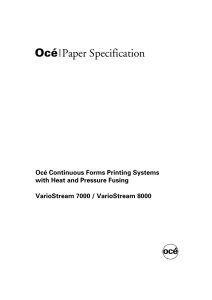 Océ|Paper Specification