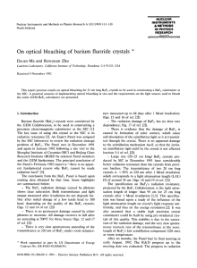 On optical bleaching of barium fluoride crystals