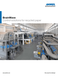 BrainWave control solutions for recycled paper