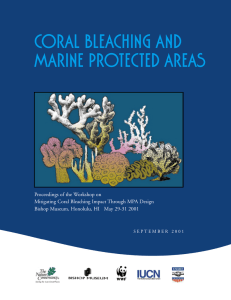 CORAL BLEACHING AND MARINE PROTECTED AREAS