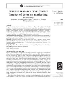 Impact of color on marketing