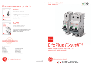 Screwless MCB and RCCB ElfaPlus Fixwell