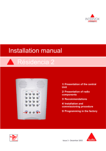 Installation manual Résidencia 2