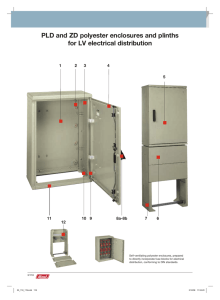 PLD and ZD polyester enclosures and plinths