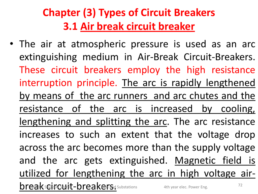 Circuit Breakers Lecture