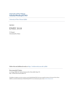 ENEE 3518 - ScholarWorks@UNO