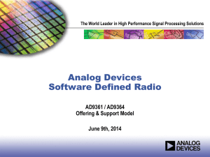 Analog Devices Software Defined Radio
