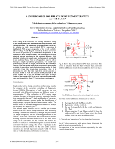 A Unified Model for the ZVS DC-DC Converters with Active Clamp