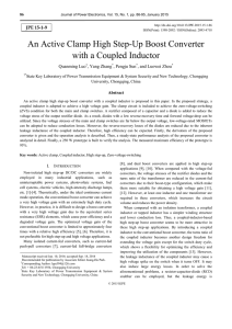An Active Clamp High Step-Up Boost Converter with a Coupled