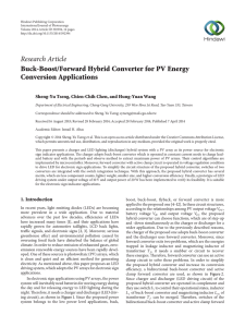 Buck-Boost/Forward Hybrid Converter for PV Energy Conversion