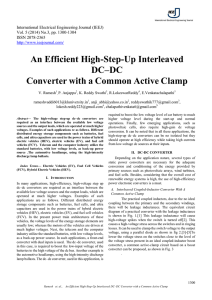 An Efficient High-Step-Up Interleaved DC–DC Converter with a