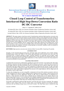 Closed Loop Control of Transformerless Interleaved