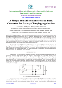 A Simple and Efficient Interleaved Buck Converter for