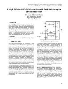 A High Efficient DC-DC Converter with Soft Switching for Stress