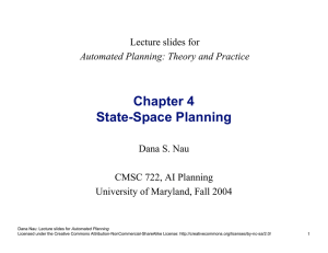 Chapter 4 State-Space Planning