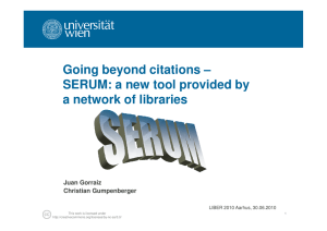 Going beyond citations – SERUM: a new tool
