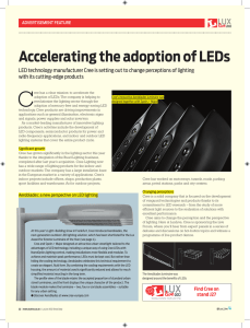 Accelerating the adoption of LEDs