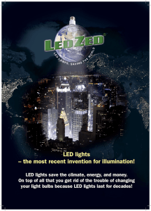 LED lights – the most recent invention for illumination!