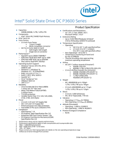 Intel® Solid State Drive Data Center P3600 Series Product