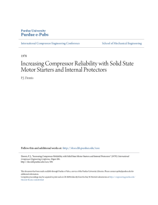 Increasing Compressor Reliability with Solid State - Purdue e-Pubs