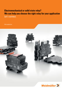 Electromechanical or solid state relay? We can help you choose the