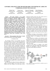 control strategy for the rotor side converter of a dfig