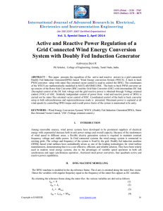 Active and Reactive Power Regulation of a Grid