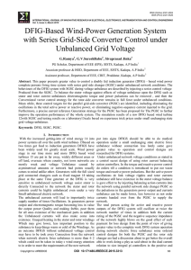 DFIG-Based Wind-Power Generation System with Series Grid