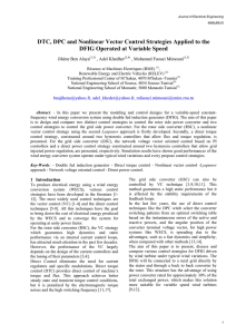 DTC, DPC and Nonlinear Vector Control Strategies Applied to