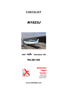 Checklist - Nebraska Flight Center