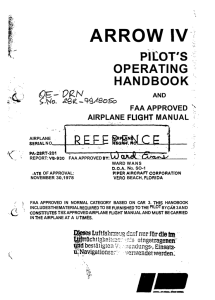 Piper Arrow IV Information Manual