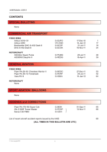 Air Accident Monthly Bulletin April 2012