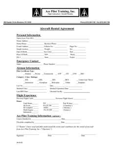 Renter Agreement - Acepilot Training