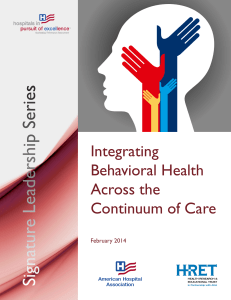 Integrating Behavioral Health Across the Continuum of Care