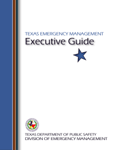 Texas Emergency Management Executive Guide