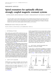 Spiral resonators for optimally efficient strongly coupled magnetic