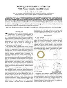 Modeling of Wireless Power Transfer Cell With