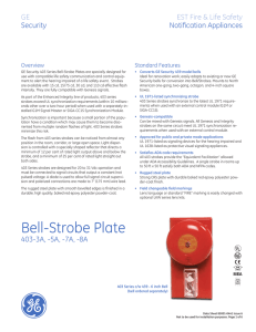 Bell-Strobe Plate