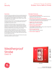 FX85001-0305 -- Weatherproof Strobes