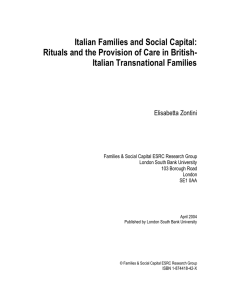 Italian Families and Social Capital