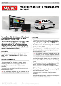 CDS23006 Ford Fiesta M1 Package