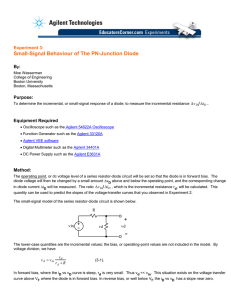 Small-Signal Behaviour of The PN-Junction Diode