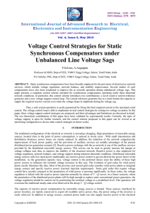 Voltage Control Strategies for Static Synchronous