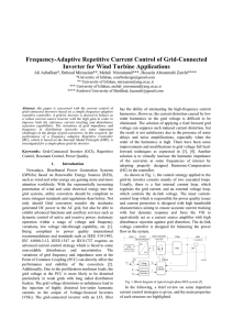 Frequency-Adaptive Repetitive Current Control of Grid
