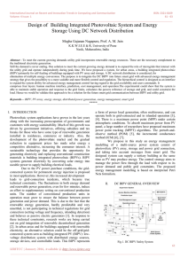 Design of Building Integrated Photovoltaic System and