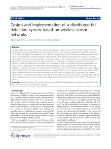 Design and implementation of a distributed fall detection system