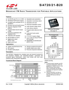 Si4720/21-B20 - Silicon Labs