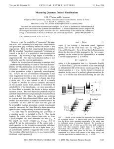 Measuring Quantum Optical Hamiltonians