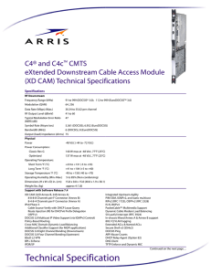 (XD CAM) Technical Specification