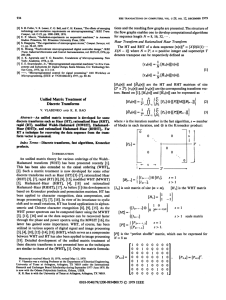 Unified Matrix Treatment of Discrete Transforms